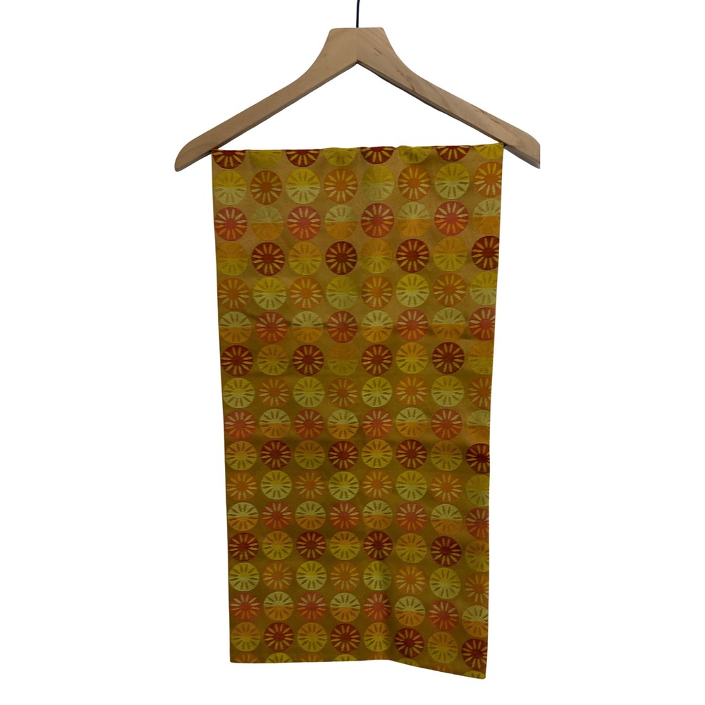 Excellent Sunburst Woven fall color way handmade retro mid century table unner